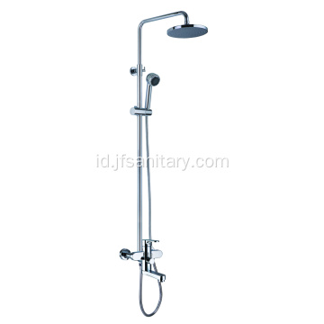 Tunggal pegangan modern kuningan chrome shower faucet kamar mandi